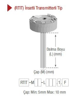 EMKO RTIT İNSETLİ TRANSMİTTERLİ TİP PT100 TERMOREZİSTANS